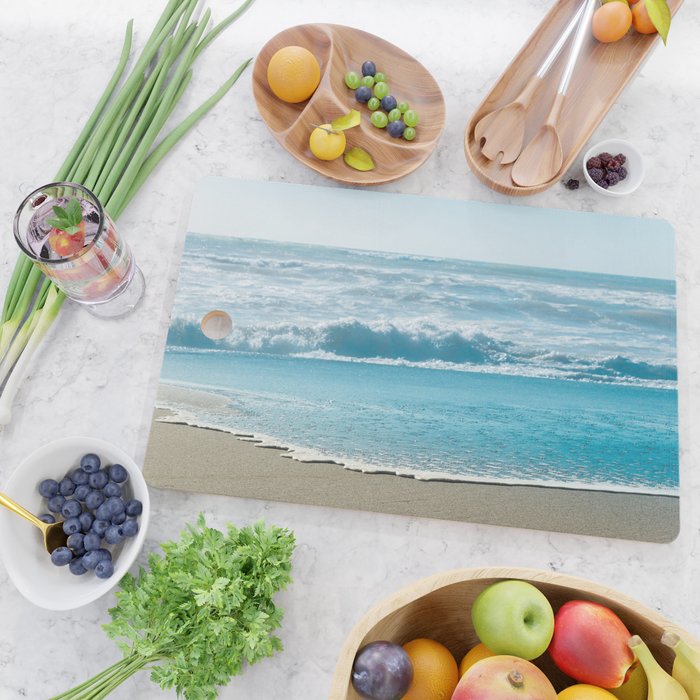 Blue Sea Backdrop Cutting Board Gallery Image 2