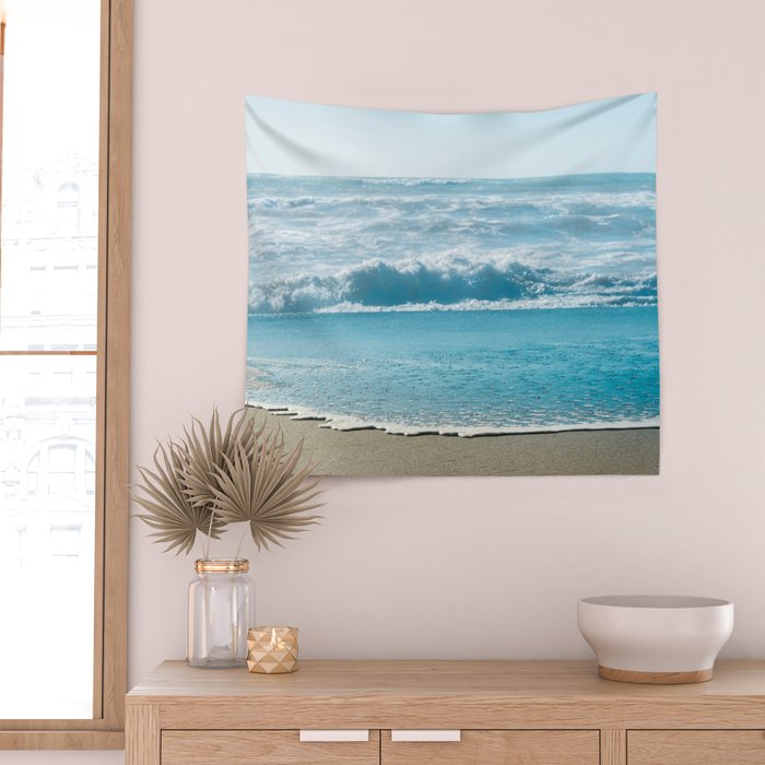 Blue Sea Backdrop Wall Tapestry Gallery Image 2
