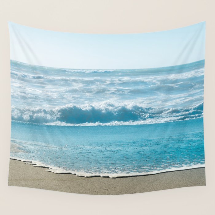 Blue Sea Backdrop Wall Tapestry Gallery Image 4