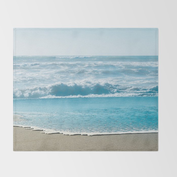 Blue Sea Backdrop Throw Blanket Gallery Image 2