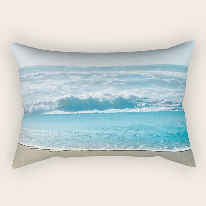 Blue Sea Backdrop Rectangular Pillow Gallery Image 2