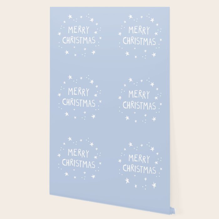 Merry Christmas light blue and white  Wallpaper Gallery Image 2