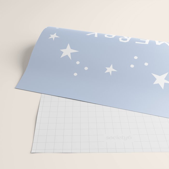 Merry Christmas light blue and white  Wrapping Paper Gallery Image 2