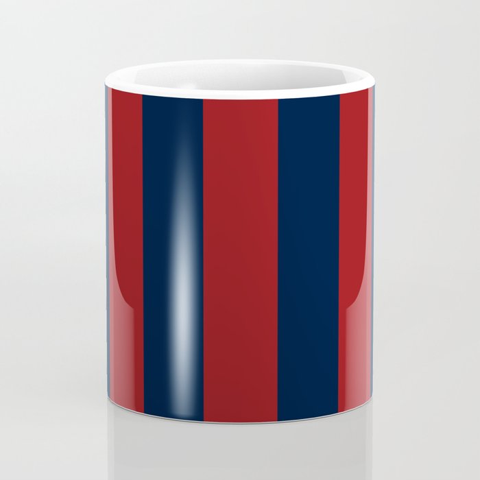 Navy Three Red Bars Coffee Mug Gallery Image 4
