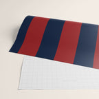 Navy Three Red Bars Wrapping Paper Gallery Image 2