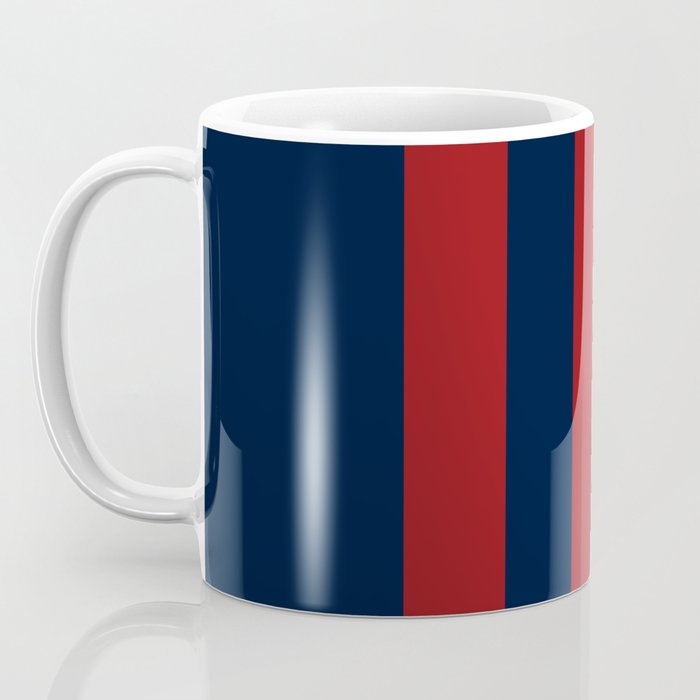 Navy Three Red Bars Coffee Mug Gallery Image 3