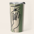 Minimal Face Impression 1 Travel Mug Gallery Image 2