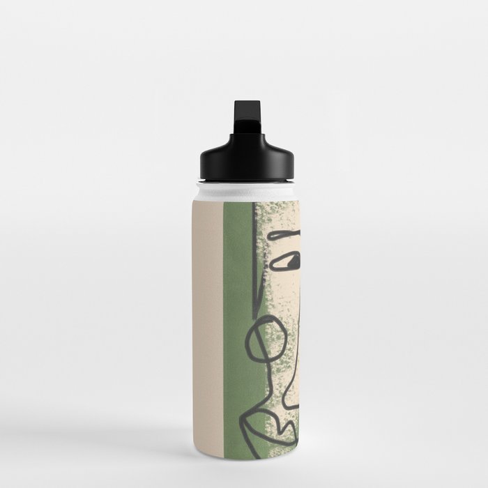 Minimal Face Impression 1 Water Bottle Gallery Image 3
