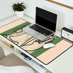 Minimal Face Impression 1 Desk Mat Gallery Image 2