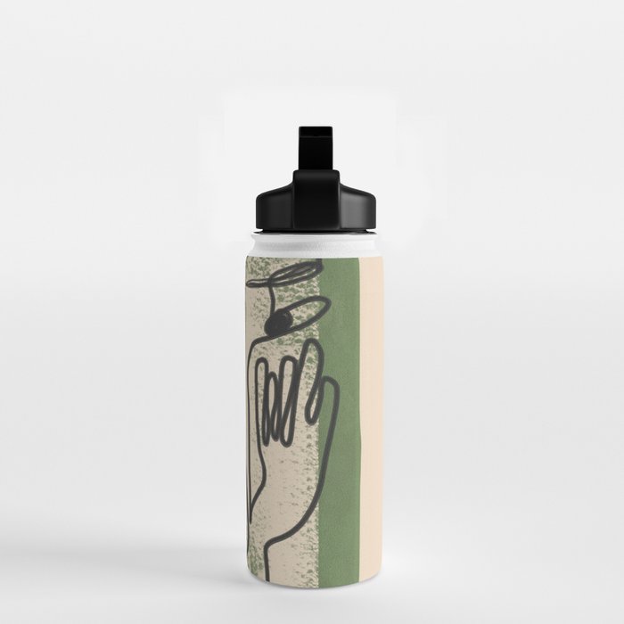Minimal Face Impression 1 Water Bottle Gallery Image 2