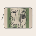Minimal Face Impression 1 Laptop Sleeve Gallery Image 1