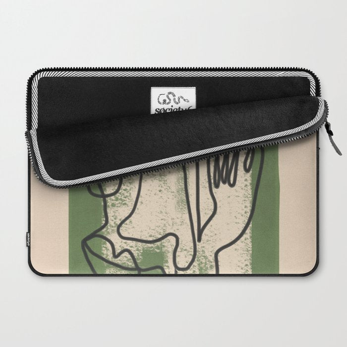 Minimal Face Impression 1 Laptop Sleeve Gallery Image 2