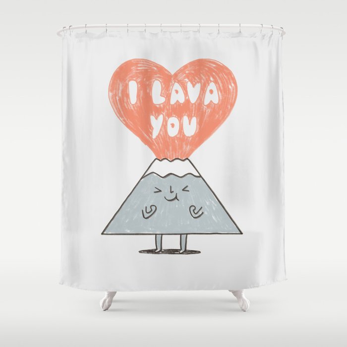 I Lava You 2 Shower Curtain Gallery Image 1