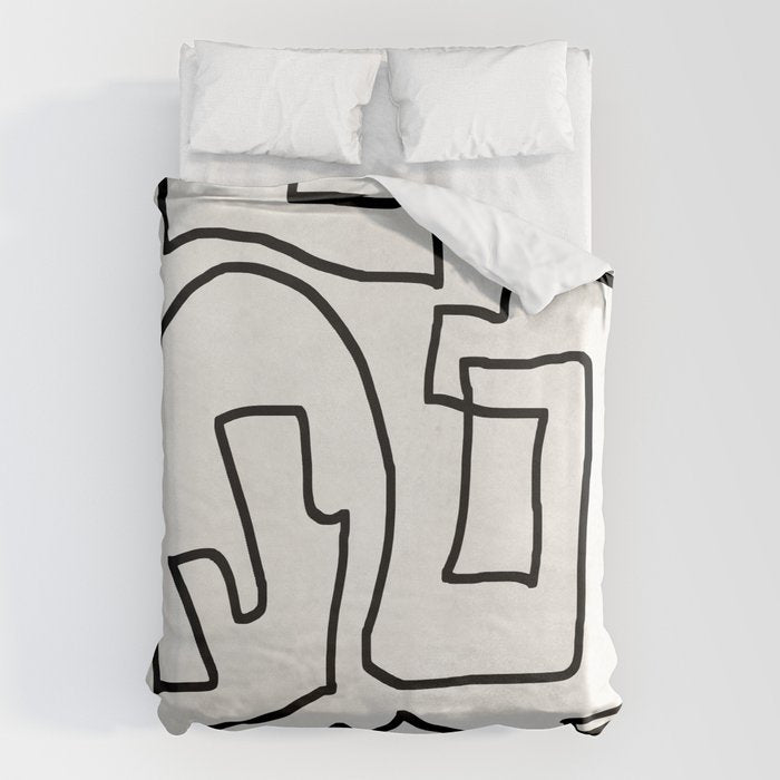 Abstract line art Duvet Cover Gallery Image 1