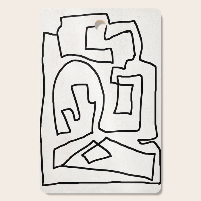 Abstract line art Cutting Board Gallery Image 1
