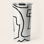 Abstract line art Travel Mug Gallery Image 1