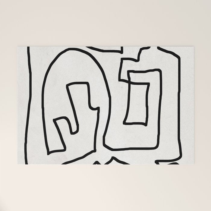 Abstract line art Welcome Mat Gallery Image 1