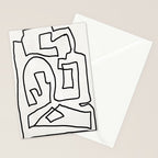Abstract line art Stationery Card Gallery Image 2