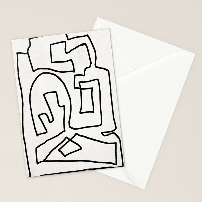Abstract line art Stationery Card Gallery Image 2