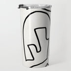 Abstract line art Travel Mug Gallery Image 3