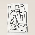 Abstract line art Stationery Card Gallery Image 2