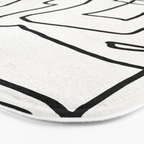 Abstract line art Bath Mat Gallery Image 3