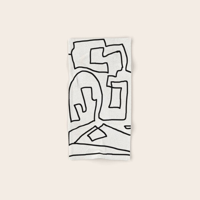 Abstract line art Towels Gallery Image 1