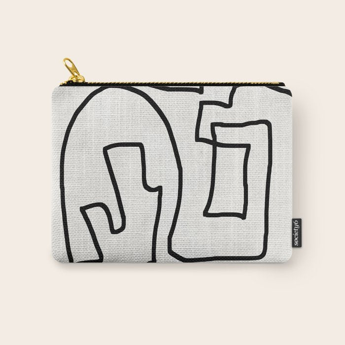 Abstract line art Carry All Pouch Gallery Image 1
