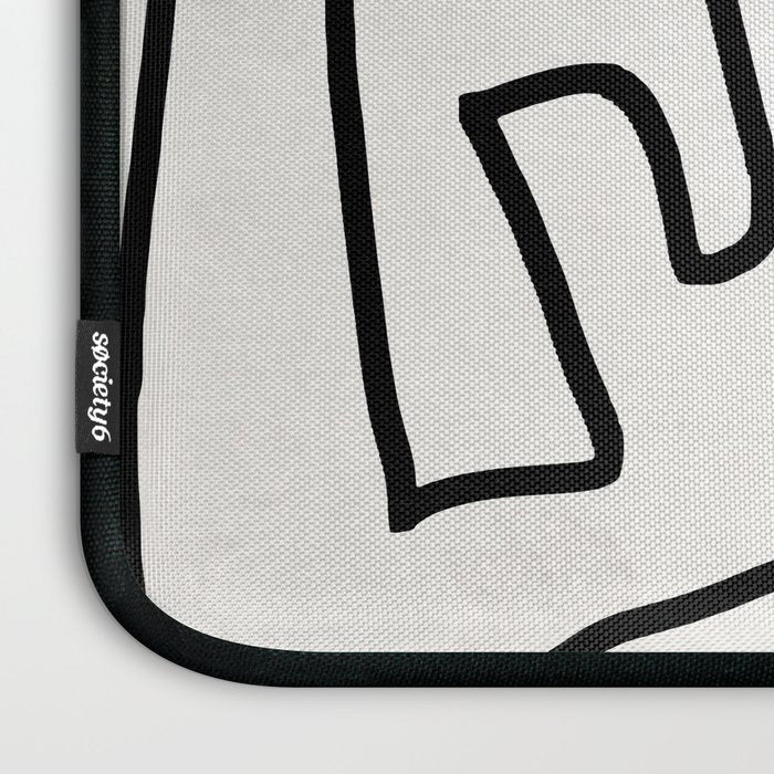 Abstract line art Laptop Sleeve Gallery Image 3