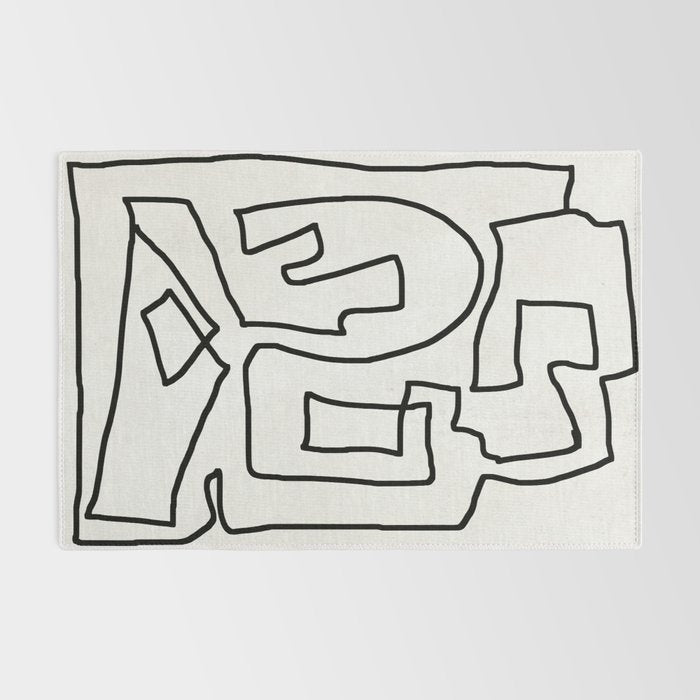 Abstract line art Rug Gallery Image 2
