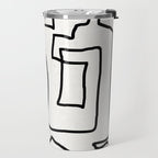 Abstract line art Travel Mug Gallery Image 2