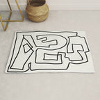 Abstract line art Rug Gallery Image 1