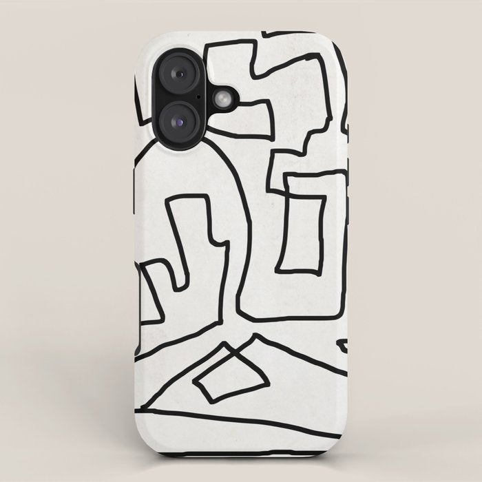 Abstract line art iPhone Case Gallery Image 1