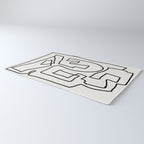 Abstract line art Rug Gallery Image 3