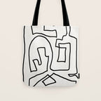 Abstract line art Tote Bag Gallery Image 1