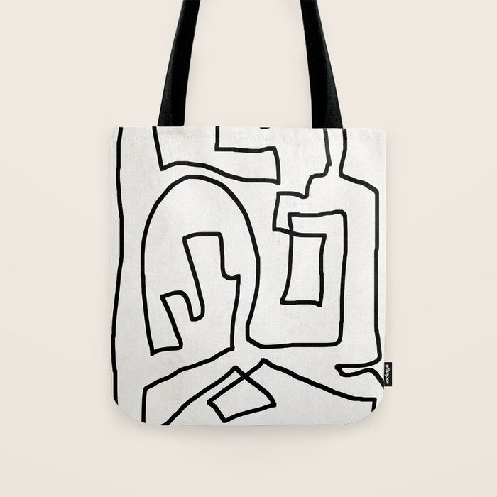 Abstract line art Tote Bag Gallery Image 1