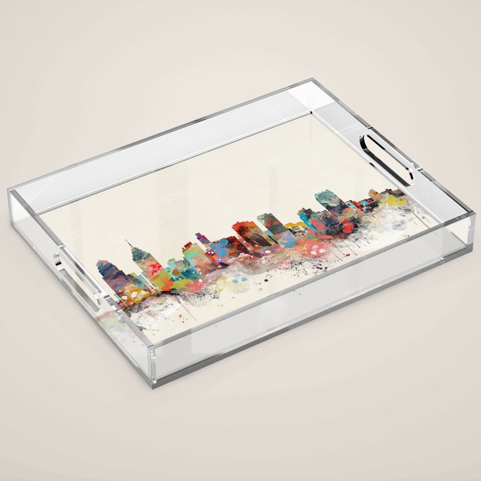philadelphia skyline Acrylic Tray Gallery Image 1