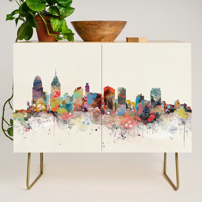philadelphia skyline Credenza Gallery Image 1