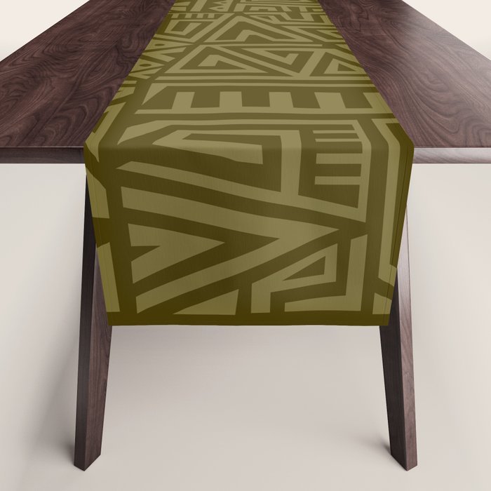 Polynesian Tribal Pattern Table Runner Gallery Image 1