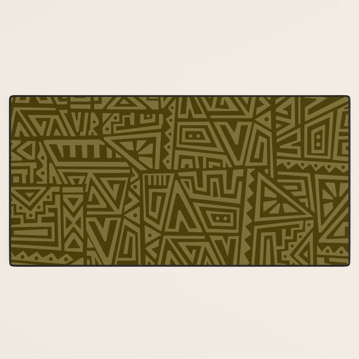 Polynesian Tribal Pattern Desk Mat Gallery Image 3