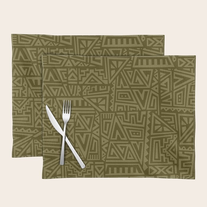 Polynesian Tribal Pattern Placemat Gallery Image 1