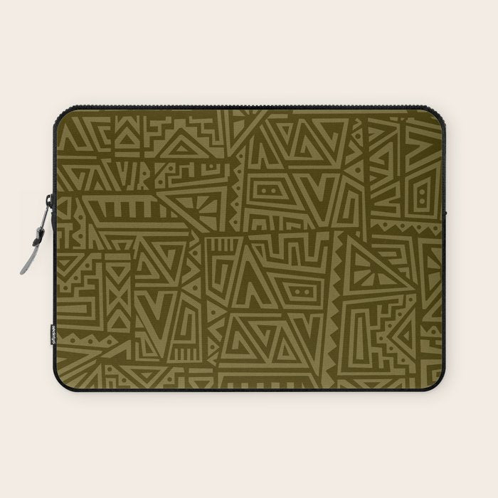 Polynesian Tribal Pattern Laptop Sleeve Gallery Image 1