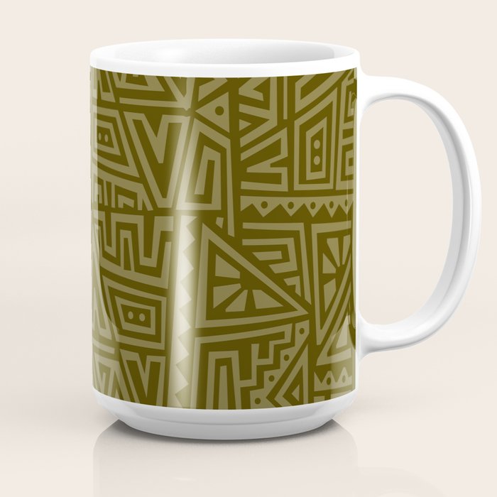 Polynesian Tribal Pattern Coffee Mug Gallery Image 2