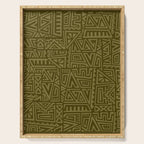 Polynesian Tribal Pattern Serving Tray Gallery Image 1