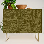 Polynesian Tribal Pattern Credenza Gallery Image 1