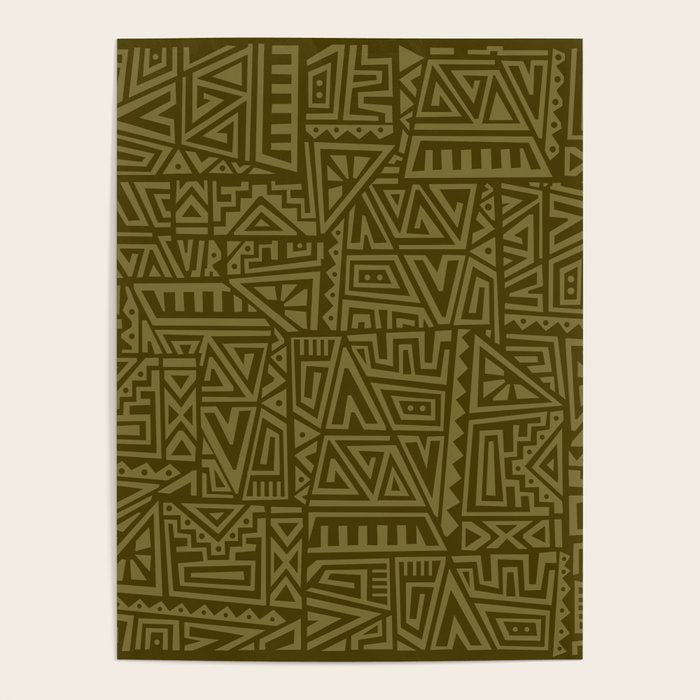 Polynesian Tribal Pattern Poster Gallery Image 4
