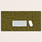 Polynesian Tribal Pattern Desk Mat Gallery Image 1