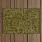 Polynesian Tribal Pattern Outdoor Rug Gallery Image 1