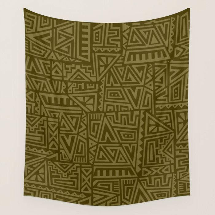 Polynesian Tribal Pattern Wall Tapestry Gallery Image 4