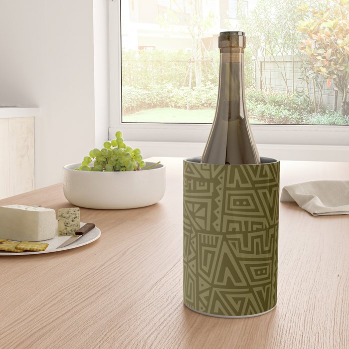 Polynesian Tribal Pattern Wine Chiller Gallery Image 4